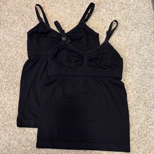 Two Kindred Bravely® Black Pumping Camisoles